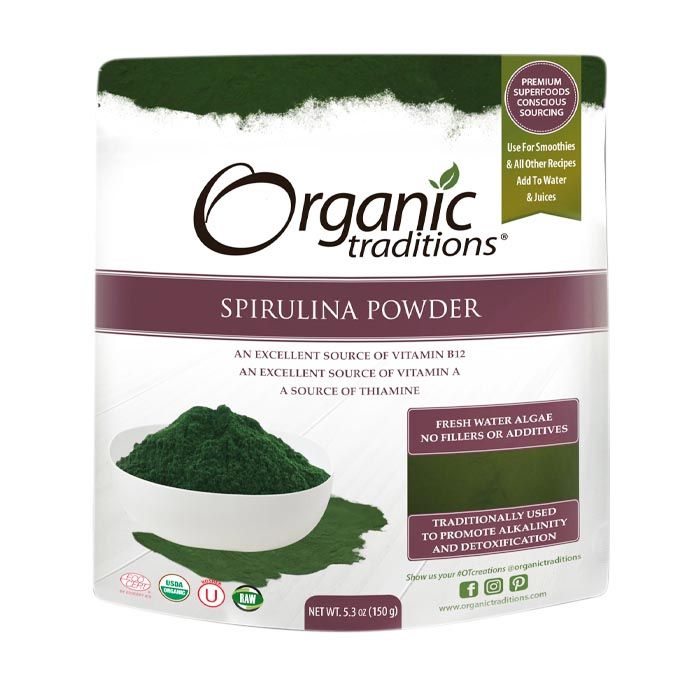 Organic Traditions Spirulina Powder 150 g