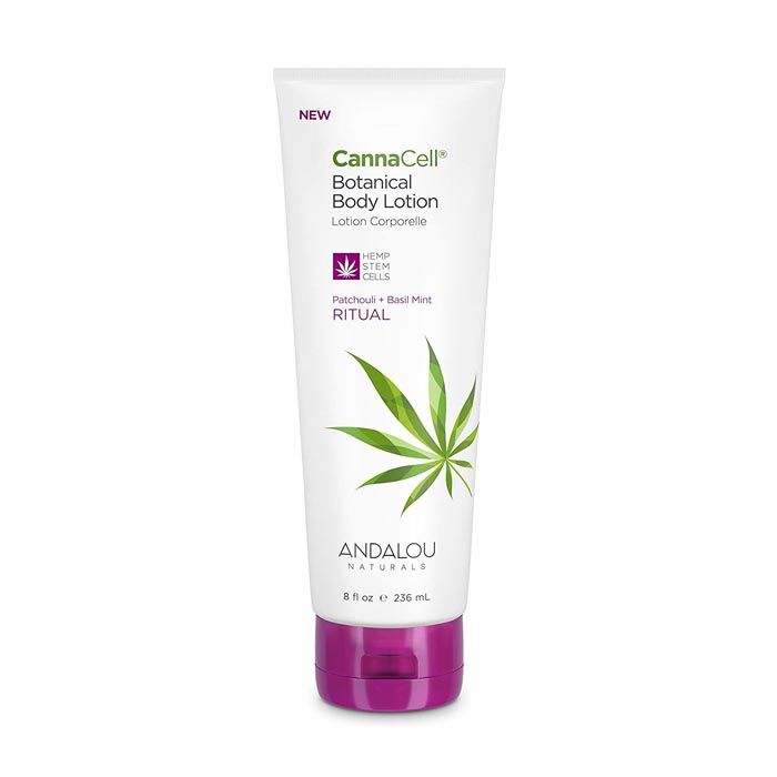 Andalou Naturals Cannacell Botanical Body Lotion Patchouli + Basil Mint 236 ml