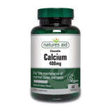 Natures Aid Calcium 400 mg Chewable Tablets 60's