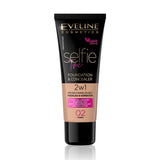 Eveline Selfie Time Foundation Concealer 02 Ivory 30 Ml