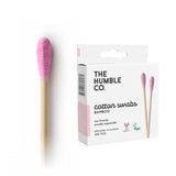The Humble Co. Natural Cotton Swabs Bamboo Purple 100 Pieces