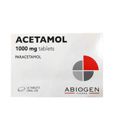 Acetamol 1000mg Tab 16s (8x2 Blister)