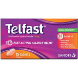 Telfast 120mg Anti-Allergy Tablets for Quick Allergy Relief 15's