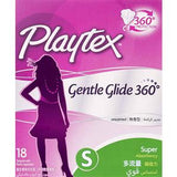 Playtex Gentle Glide Super Tampons with Applicator 18's