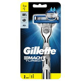 Gillette Mach3 Turbo Razor Handle and Refills 2's