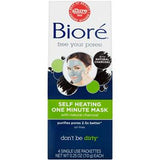 Biore Self Heating One Minute Mask 4's