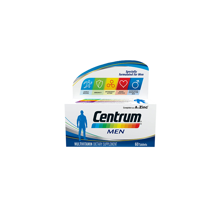 Centrum Men A To Zinc Multivitamin Tablets 60's Bottle