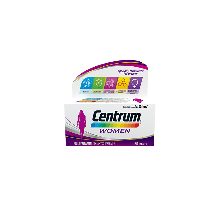 Centrum Women A To Zinc Multivitamin Tablets 60's Bottle