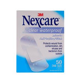 3M Nexcare Clear Waterproof Bandage 50's