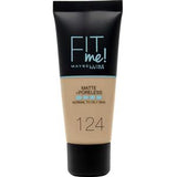 Maybelline New York Fit Me Matte & Poreless Foundation 124 Soft Sand