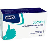 Max Nitrile Examination Gloves Powder Large 100's