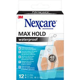 Nexcare Max Hold Waterproof Bandages 12's