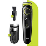 Braun BT3221 Rechargeable Beard and Hair Trimmer Black/Green