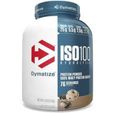 Dymatize ISO 100 Carb Whey Cookies & Cream Protein Powder 5lbs