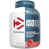 Dymatize ISO 100 Carb Whey Strawberry Protein Powder 5lbs