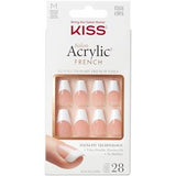 Kiss Salon Acrylic French Nails Medium Coffin KSA16C 29g