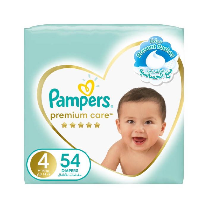 Pampers Premium Care Size 4 Mega Pack 54's