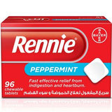 Rennie For Heartburn Chewable Peppermint Tablets 96's