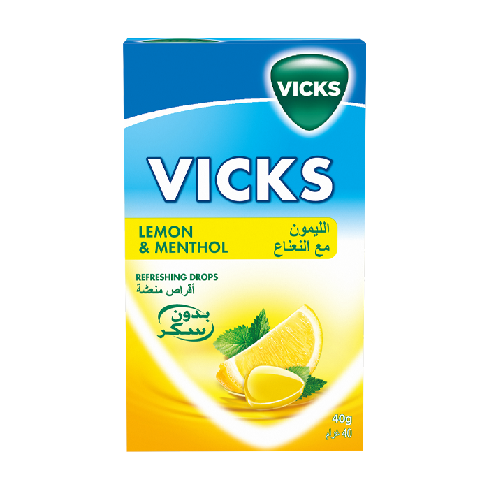 Vicks Soothing & Refreshing Cough Drops Lemon-Mint Flavor 40 g