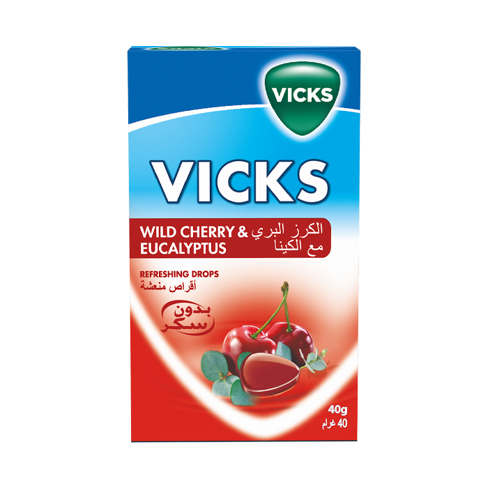Vicks Soothing & Refreshing  Cough Drops Cherry 40 g