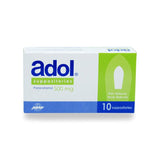 Adol 500mg Suppositories 10's strip