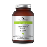 Wild Nutrition Food-Grown Vitamin C & Zinc 30 Capsules
