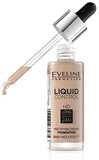 Eveline Liquid Control Foundation W Dropper 040 Warm Beige 32Ml