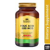 Sunshine Nutrition Folic Acid 800 Mcg Tablet 100's