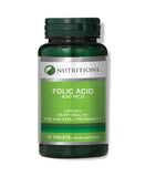 Nutritionl Folic Acid 400 mcg Tablets 30's