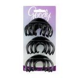 Goody Women's Clip Translucent Spindle Claw Clips 3's