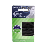 Goody With Slide Proof 4 mm Black Elastics 10's