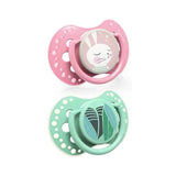 Lovi Dyn Soother Silicone 0-3m 2pcs Follow The Rabbit Girl