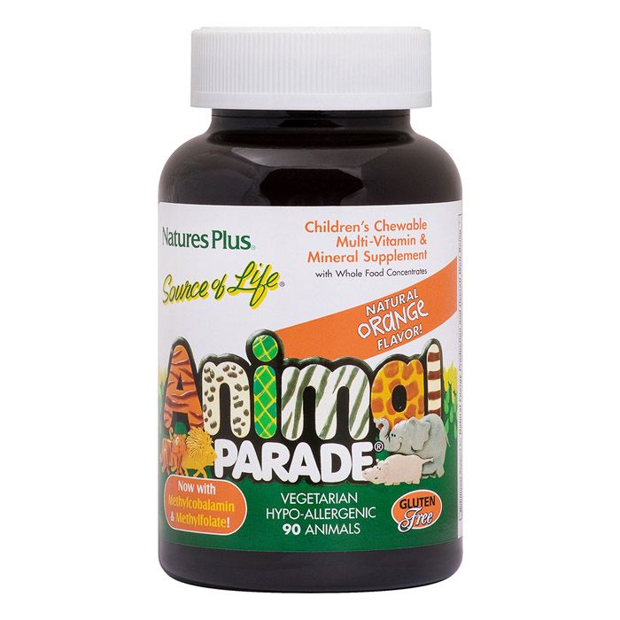 Natures Plus Animal Parade Children's Chewable Multi Vitamin Orange 90 Tablets