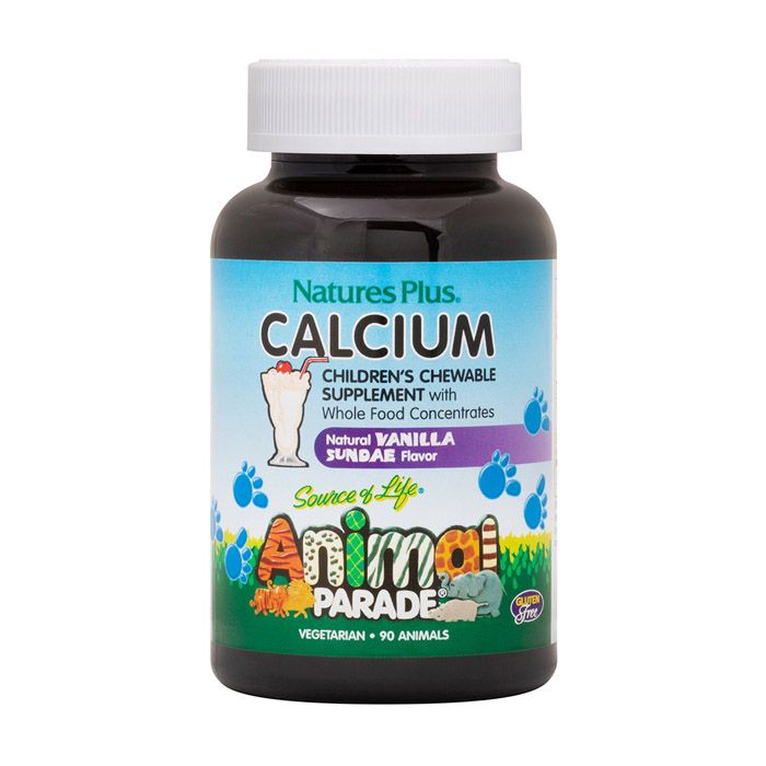 Natures Plus Animal Parade Childrens Chewable Calcium 90 Tablets