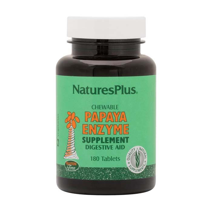 Natures Plus Papaya Enzyme Chewable 180 Tablets