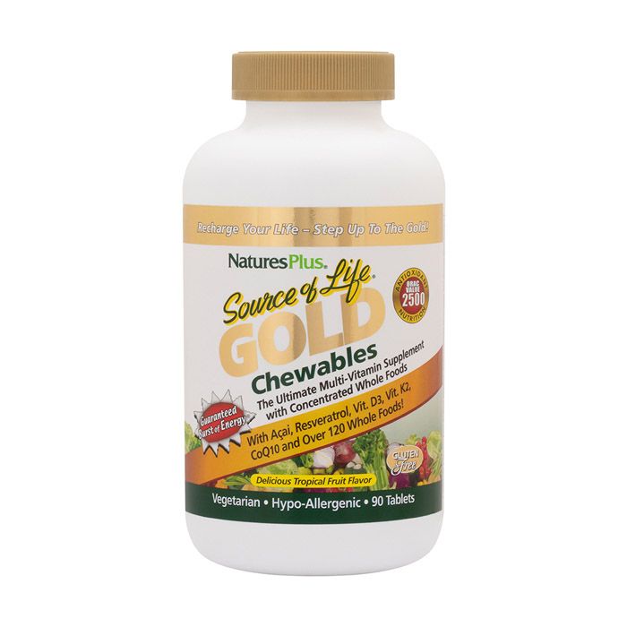 Natures Plus Source Of Life Gold Chewable 90's