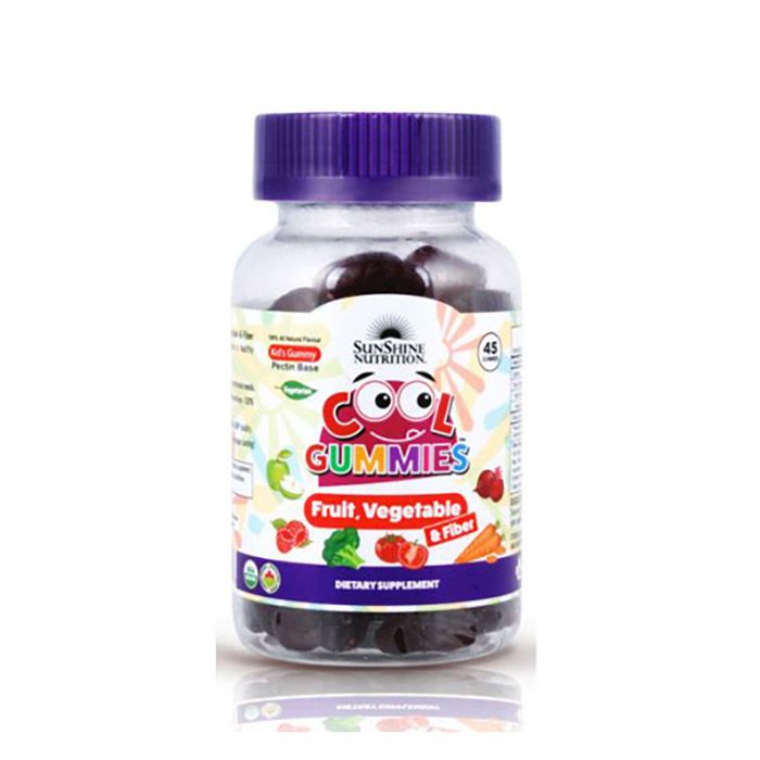 Sunshine Nutrition Cool Gummies Fruit  Vegetable & Fiber 45's Gummies