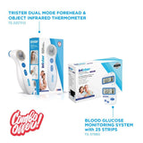 Trister Non Contact Infrared Thermometer + Gluco Meter