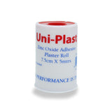 UNI ZINC OXIDE PLASTER 7.5cm X5MTR